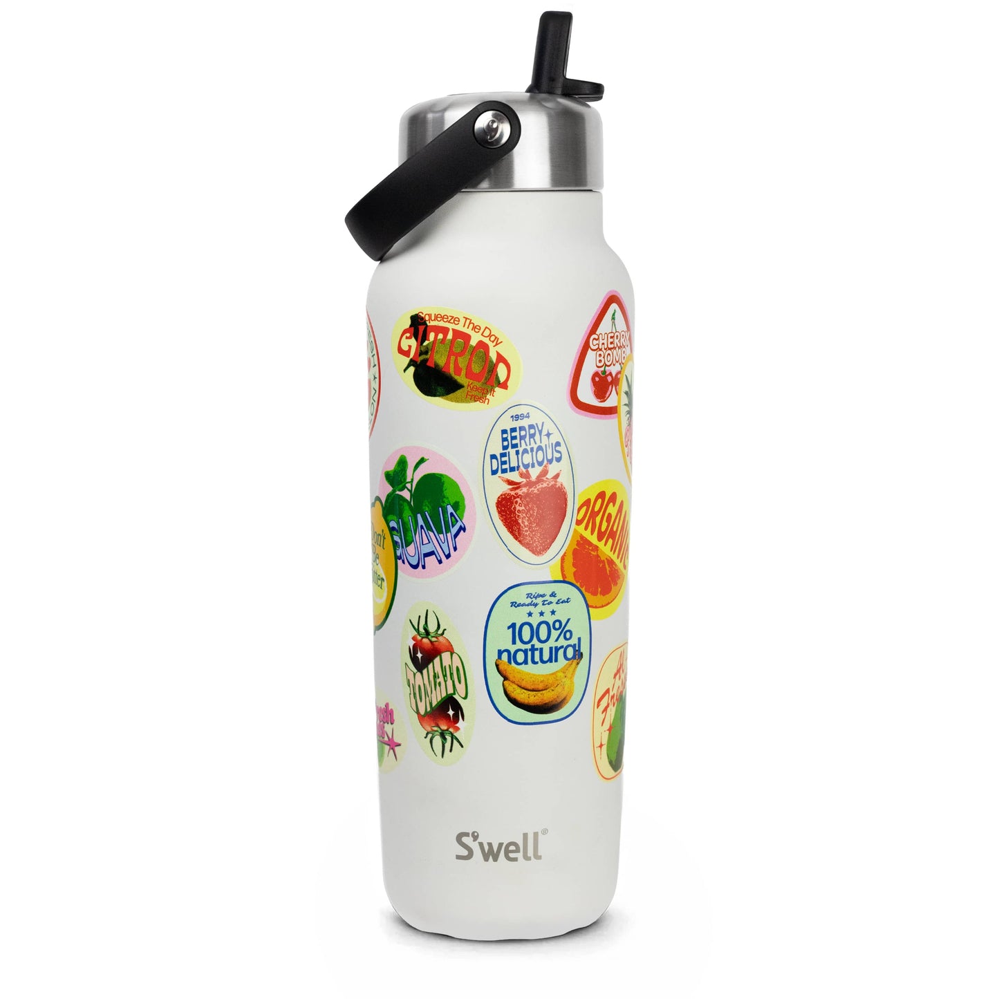 explorer-with-flip-straw-lid-40oz-a4 01_Swell_Fruit_Stand_Stamp_Pattern_Moonstone_White_Front.jpg