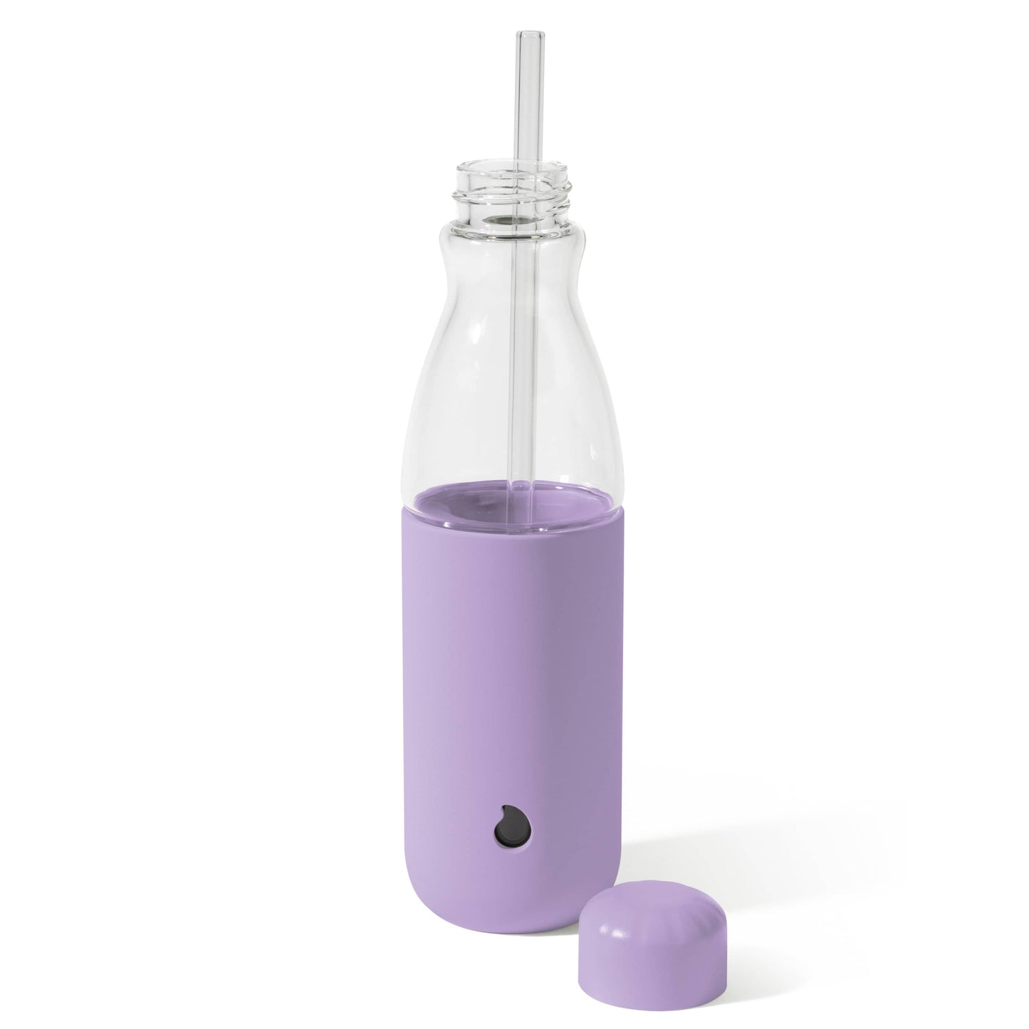 glass-original-bottle-18oz-n2 18oz_Lilac_Purple_Glass_Original_Bottle_Front_Cap_Off_Straw_In_Front_Cap_On_Straw_In.jpg