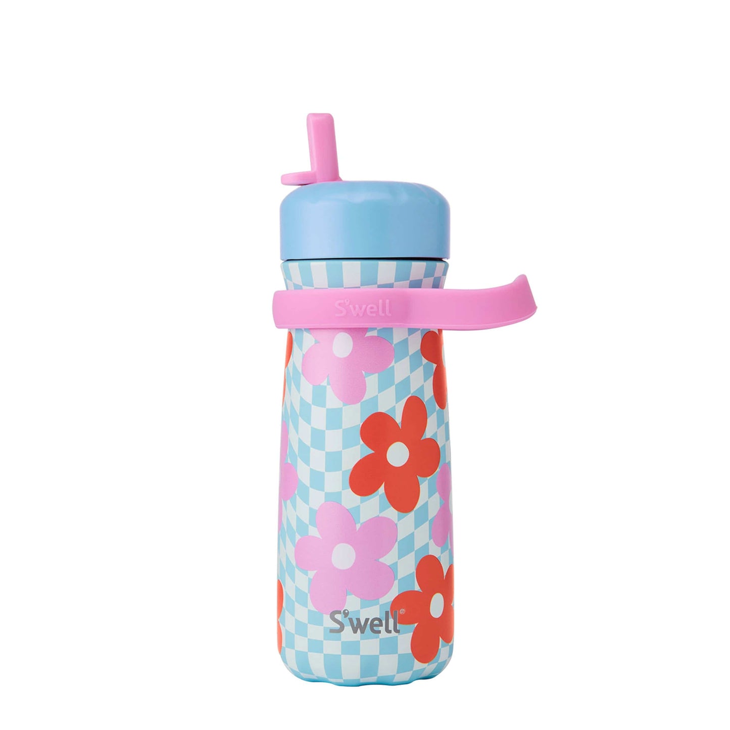 traveler-with-flip-straw-lid-16oz-w4 Swell-Kids-Water-Bottle-Traveler-16oz-Pink-Petal-Front-Lid-Up.jpg